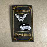 Cliff Raven Travel Book Enamel Pin
