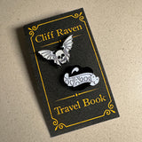 Cliff Raven Travel Book Enamel Pin