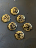 JOHNSTONE GOLD BUTTON PACKS + 3 limited edition stickers
